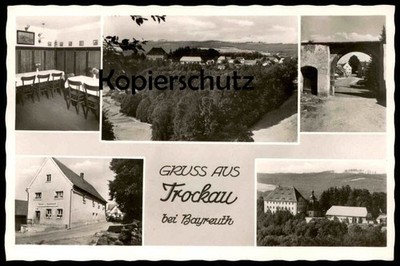 OLDER POSTCARD GREETING FROM DRYAU NEAR BAYREUTH RESTAURANT AND BAKERY LÖFF