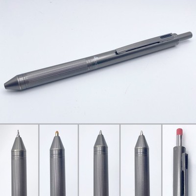 RARE Graphite Gray Senator Quatro 4 Action 4 in 1 Steel Ballpoint, Pencil & Data