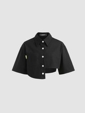 ASYMMETRICAL HEM BLOUSE by Cider