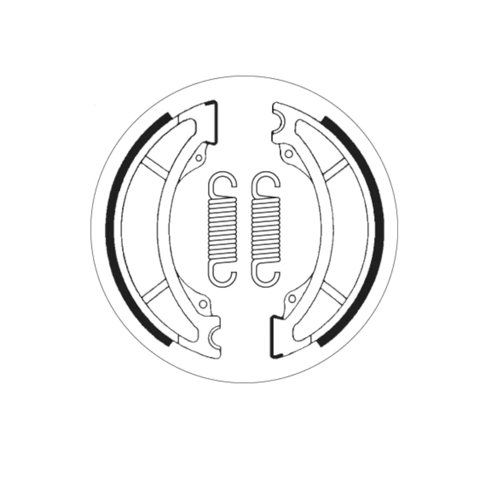 Brake Shoes for YAMAHA IT 490 1984 Front SBS - Image 2 of 4