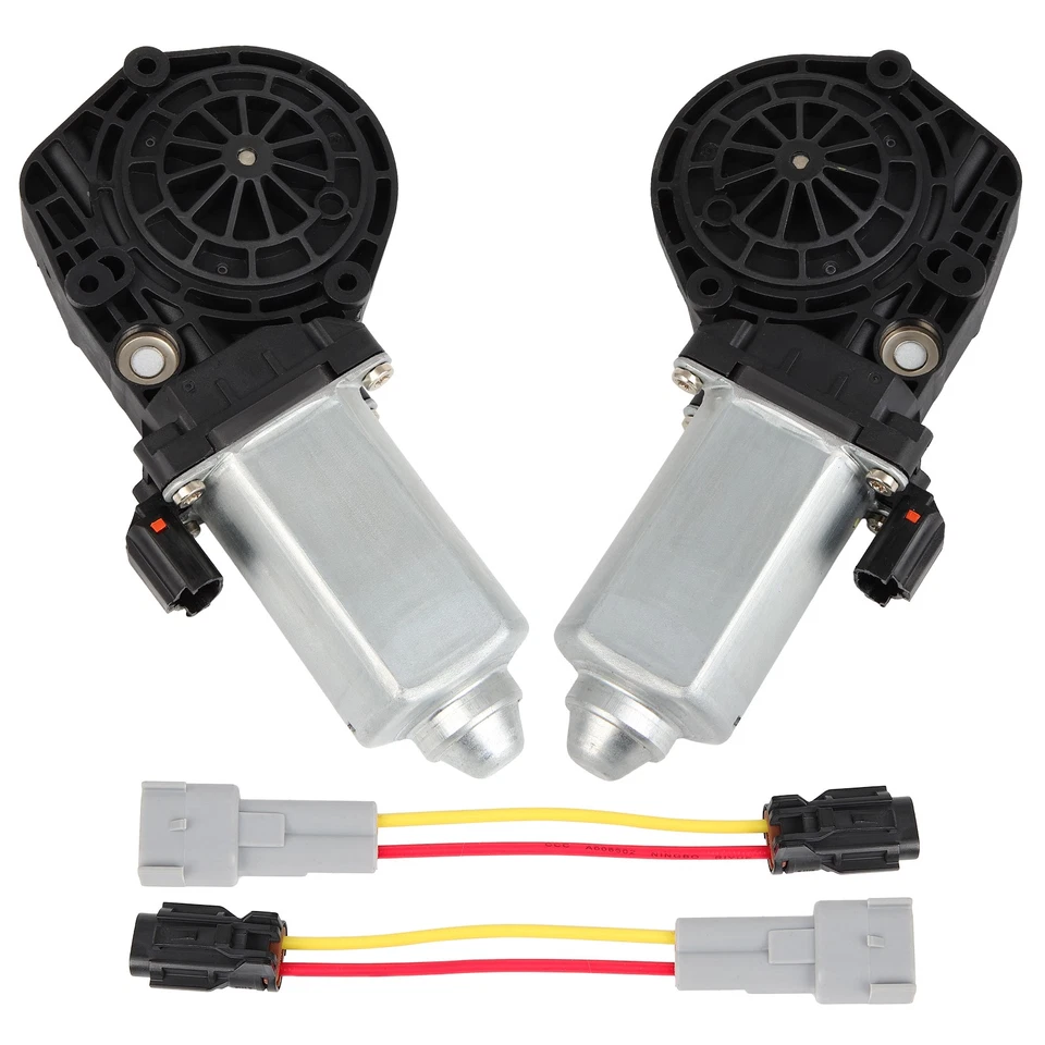 Front Driver & Passenger Window Regulator Motors For 2000-2007 Ford F Super Duty Foto 2 de 4
