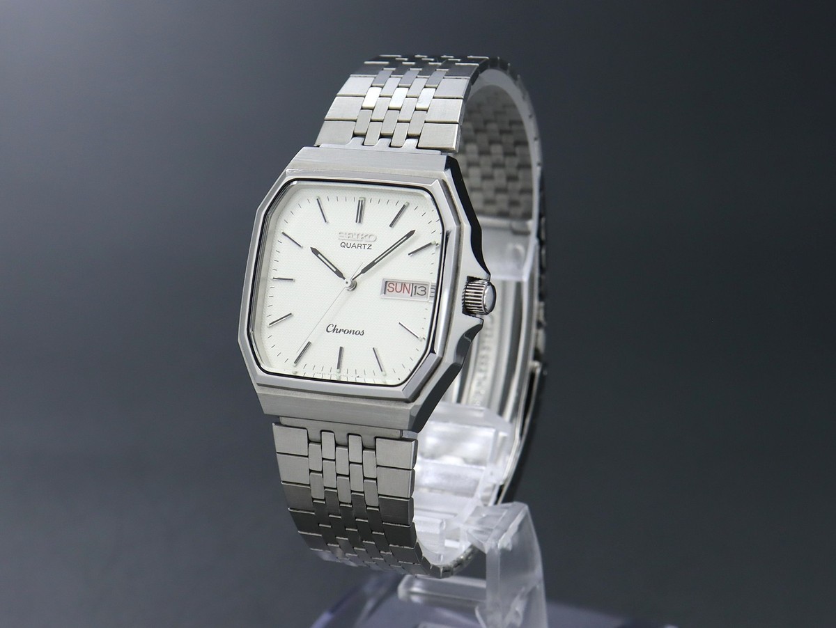 Vintage 1984 [MINT] SEIKO Chronos 7433-5010 Quartz New battery