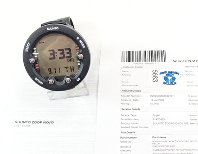Suunto Zoop Novo Wrist Scuba Dive Computer Air & Nitrox Black SERVICED     #5683