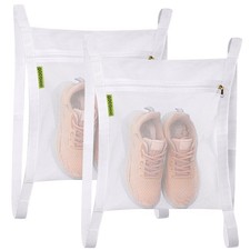 Sneaker Wash Dry Net Bag for Dryer, 15.7x13.8 Inch Large HoneyComber Mesh B...