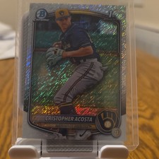 Topps 2024 Bowman Chrome #BCP-176 Cristopher Acosta Milwaukee Brewers Prospect