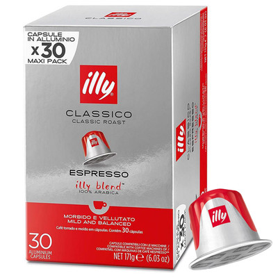 NEU illy Espresso Classico Kapseln 30 Stück kompatibel mit Nespresso Arabica
