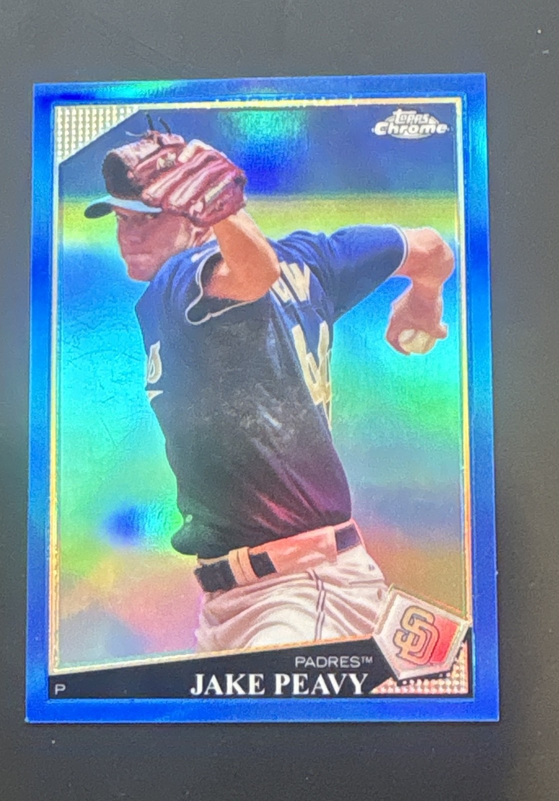 2009 Topps Chrome - Jake Peavy #159 Blue Refractor /199