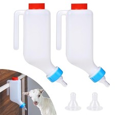 2 Pcs 800ml Lamb Feeding Bottle Thickened Goat Feeder Hang Upside Down Nursing