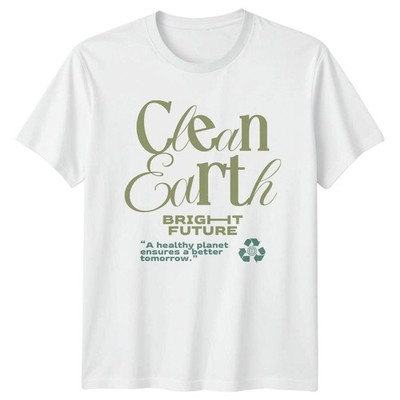 Clean Earth Bright Future T-Shirt Earth Day Geschenk für Sie und Ihn