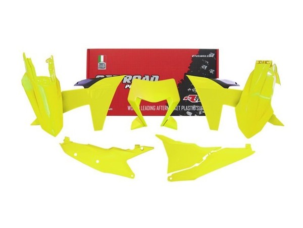 Rtech Plastikkit Passt An KTM Exc(F) XC-W 125 250 300 350 450 500 Ab24 Gelb Fluo-image