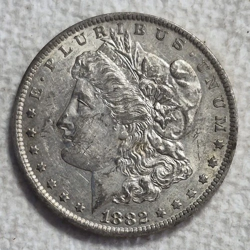 1882 O Morgan Silver Dollar! Estimated Almost Uncirculated 58. A0426