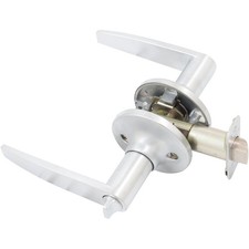 Tucson Door Lever, Privacy (Bed/Bath) Latch, Clear Pack, Satin Chrome by Stone H