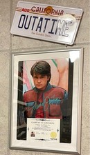Michael J Fox Autograph Back to Future Signed Photo + Certificate Framed Option