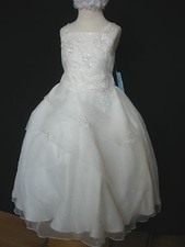 Girl Wedding Graduation Prom Recital Formal Party Dress Ivory size: 2 4 6 8 10