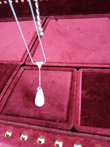 Swarovski Necklace Crystal and Pearl Necklace Boxed Unusual - Picture 21 of 21