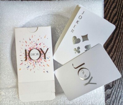 Christian Dior Playing Cards Novelty Hologram LOGO Game