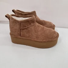 Madden Girl Womens embracce Tan Ankle Boots Shoes 6 Medium (B,M) BHFO 0613