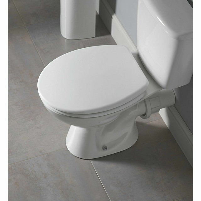 Cooke & Lewis Bakau White Standard Close Toilet Seat 9947k for sale