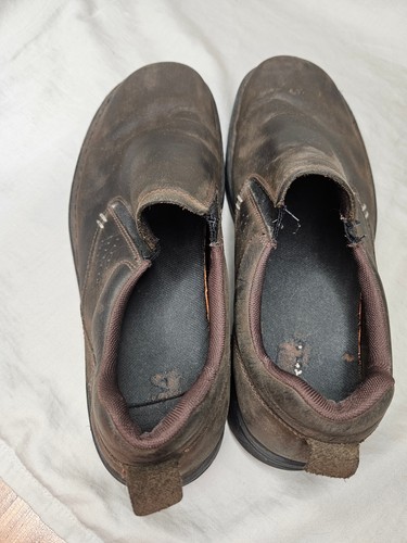 Merrell World Legend 2 Moc Loafers Mens Size 10.5 Brown Leather Stretch Slip On - Picture 9 of 12
