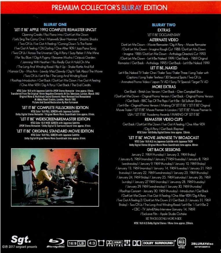 THE BEATLES / LET IT BE PREMIUM COLLECTOR'S BLU-RAY EDITION 798min. 2xBD - Bild 2 von 2