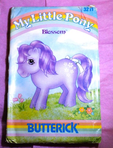 Vintage G1 My Little Pony BLOSSOM 1985 Butterick Pattern # 3211 Uncut