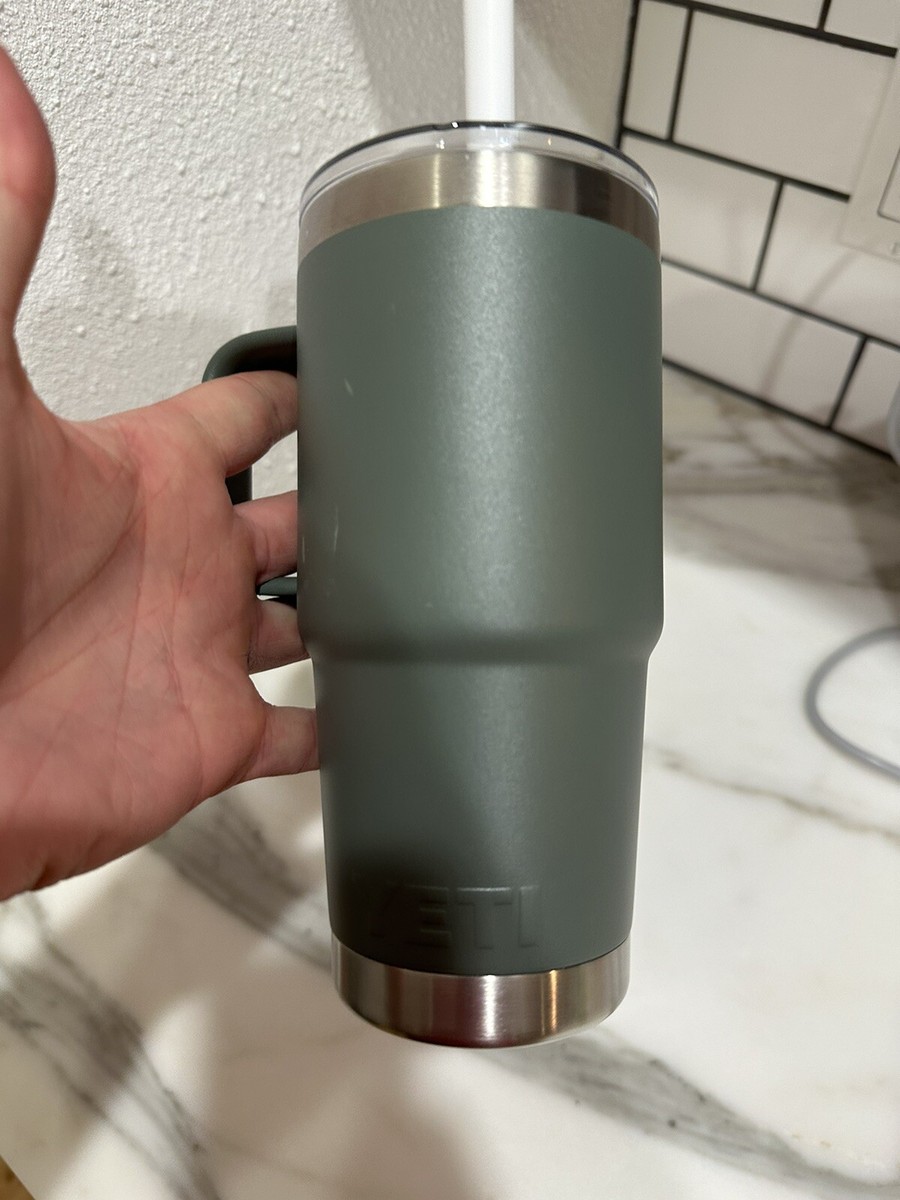 yeti rambler 25 oz straw mug Camp Green | eBay