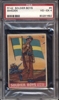 1936 R142 Goudey Gum Soldier Boys #6 - Sweden - PSA 4 VG-EX | eBay