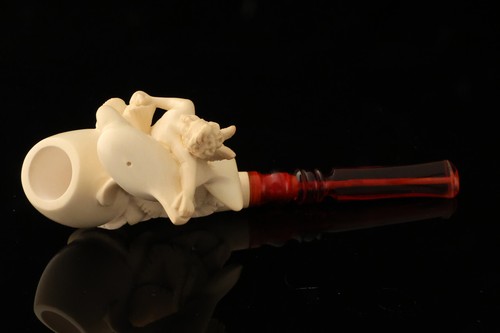 SRV Dolphin and Angel por Cevher Block tubo de espuma de mar con estuche 15374 - Imagen 9 de 11
