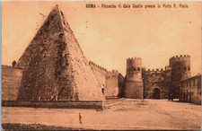 Italy Roma Piramide di Caio Cestio Presso la Porta San Paolo Rome Postcard B165