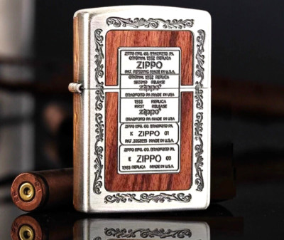 Rare Antique Woody  5th Generation Zippo Stamp Zippo Lighter