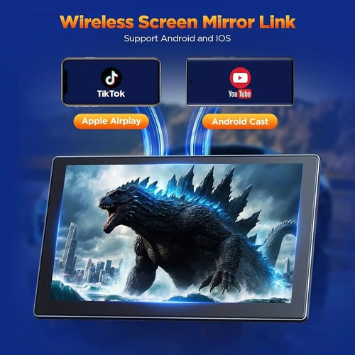9"Car Stereo Radio 4K Dash Cam Wireless Apple Carplay&Android Auto+1080P Camera - Picture 6 of 9