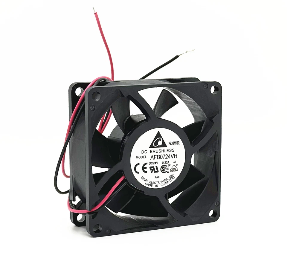 Delta AFB0724VH 7025 24V 0.33A 7CM inverter double ball cooling fan - Image 2 of 4