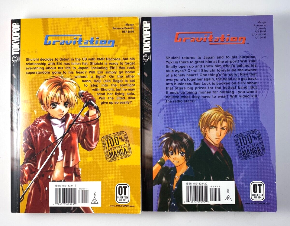 Gravitation Manga 1-12 Plus 1 EX by Maki Murakami 1st English Printing