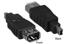 Firewire 400Mbps IEEE 1394a 4 Pin Male to 6 Pin Female Converter Adapter Changer
