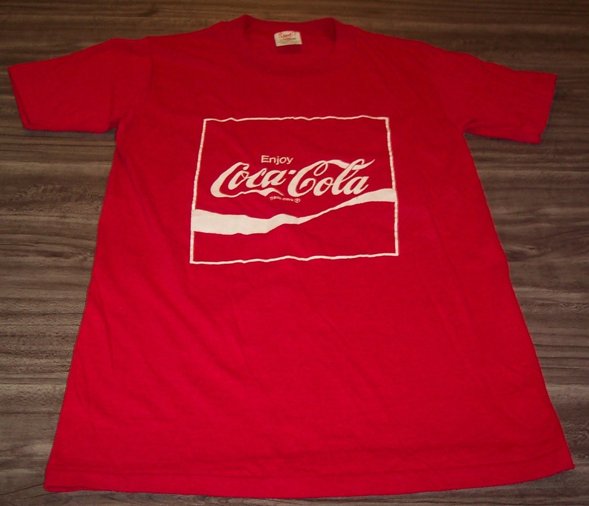 VINTAGE 1970's COCA-COLA Have a Coke and Smile T-Shirt SMALL