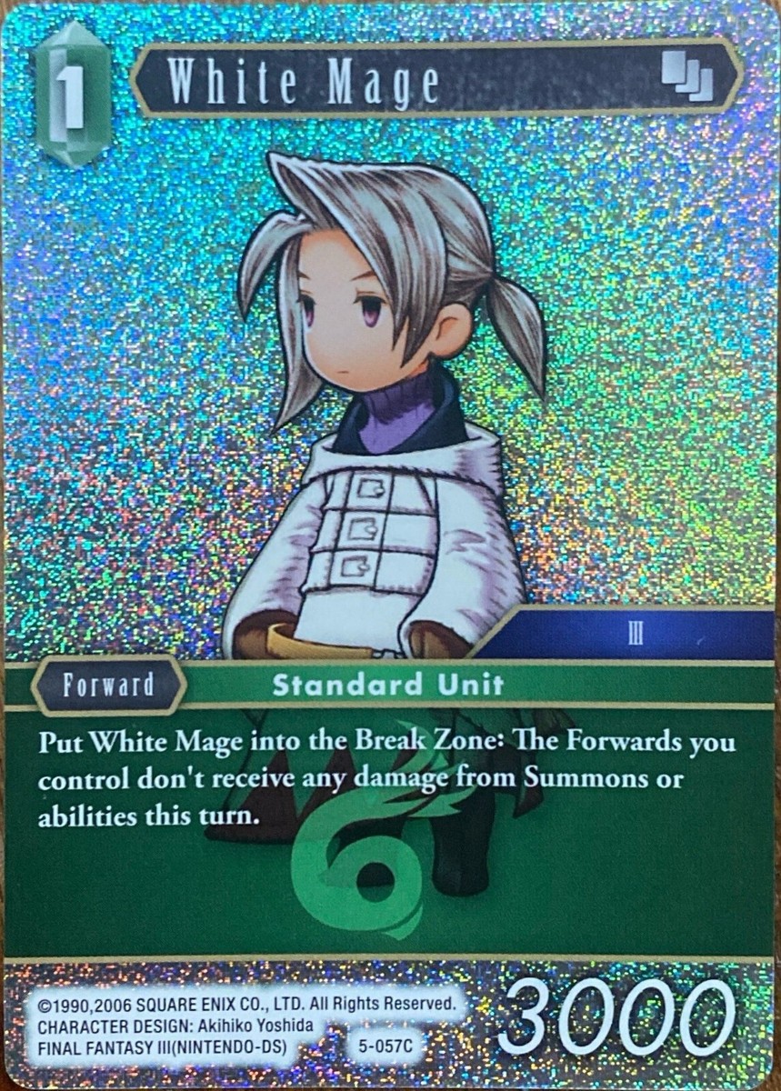 Final Fantasy Trading Card Game TCG White Mage #5-057C Foil | eBay