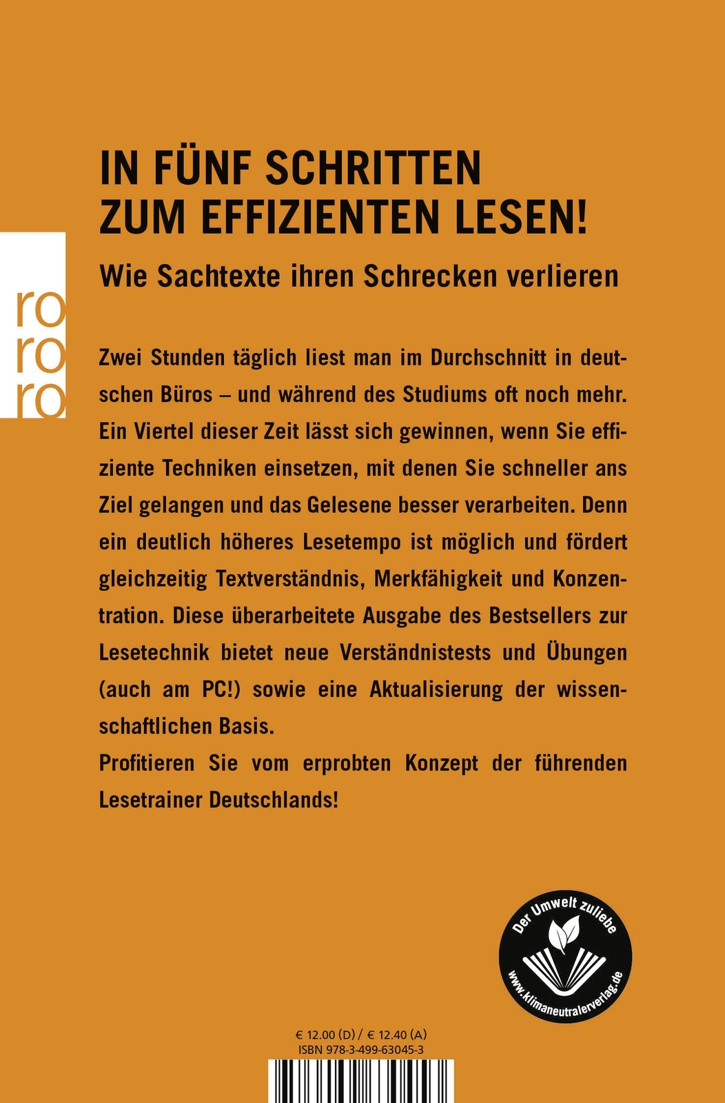 Thumbnail - Schneller Lesen - Besser Verstehen, Wolfgang Schmitz