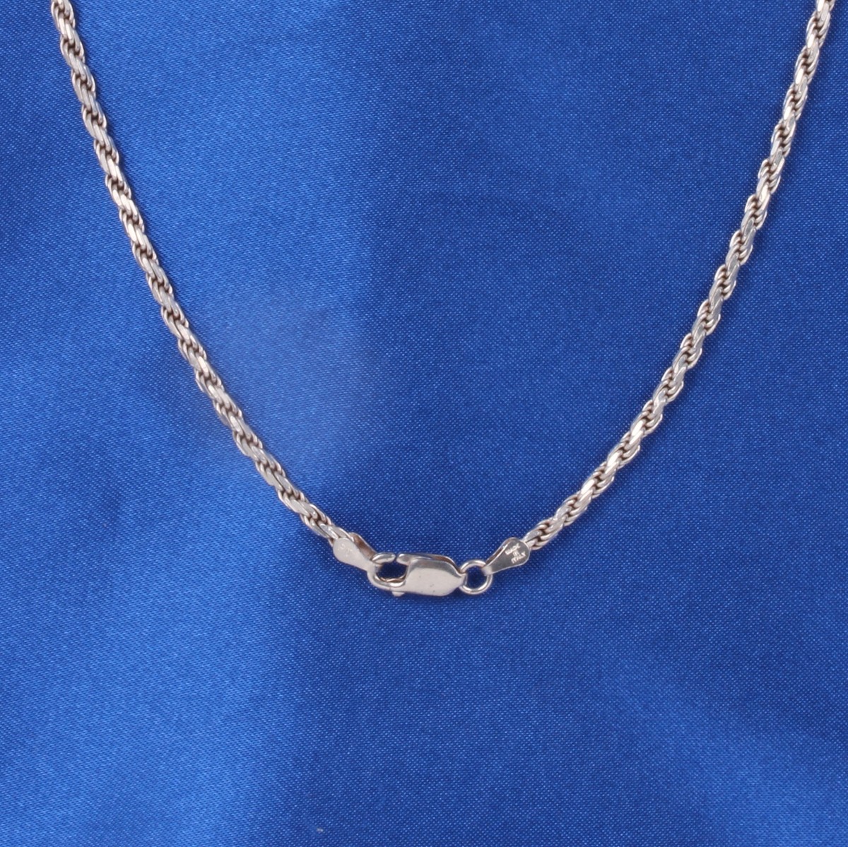 VINTAGE HOLLYWOOD★[925 Silver] Pearl Chain Necklace/追跡送 P. LUX 925 Sterling Silver 2-Tone Italy Diamond-Cut Curb