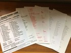 Away Teams C-E Football Reserve Fixture Programmes (1990s) Collections/Bulk Lots