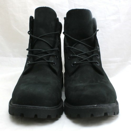 TIMBERLAND JUNIOR'S BLACK NUBUCK 6" PREMIUM BOOT 12907 (M) 6.5 - Picture 3 of 8