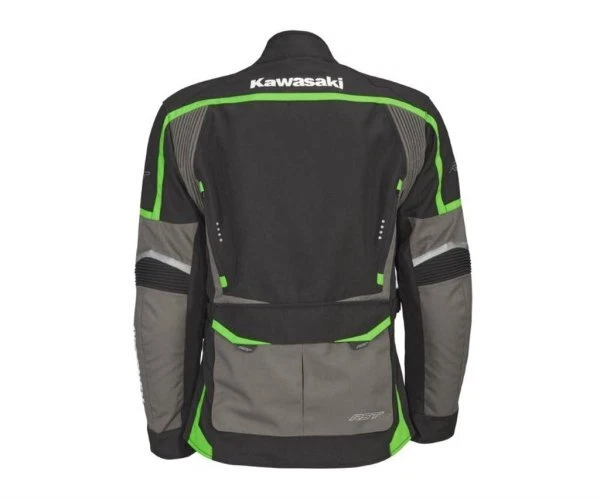 Kawasaki Trier Textiljacke schwarz/grau/grün - Bild 2 von 4