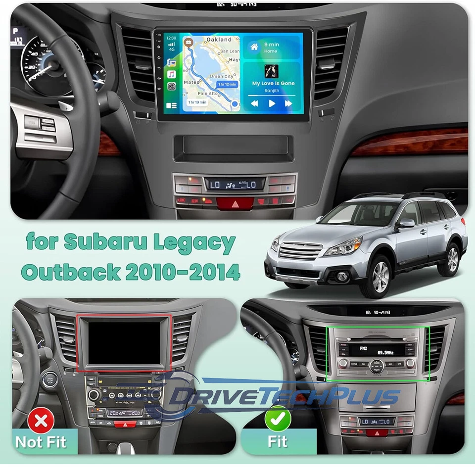 9" Pantalla para Subaru Legacy Outback 2009-2014 Carplay Radio de coche estéreo - Изображение 4 из 4