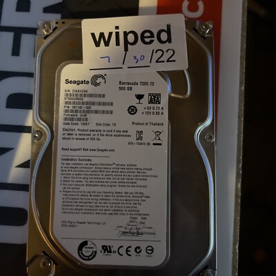 Seagate Barracuda ST500DM002 500GB SATA III 3.5 in Desktop Hard Drive