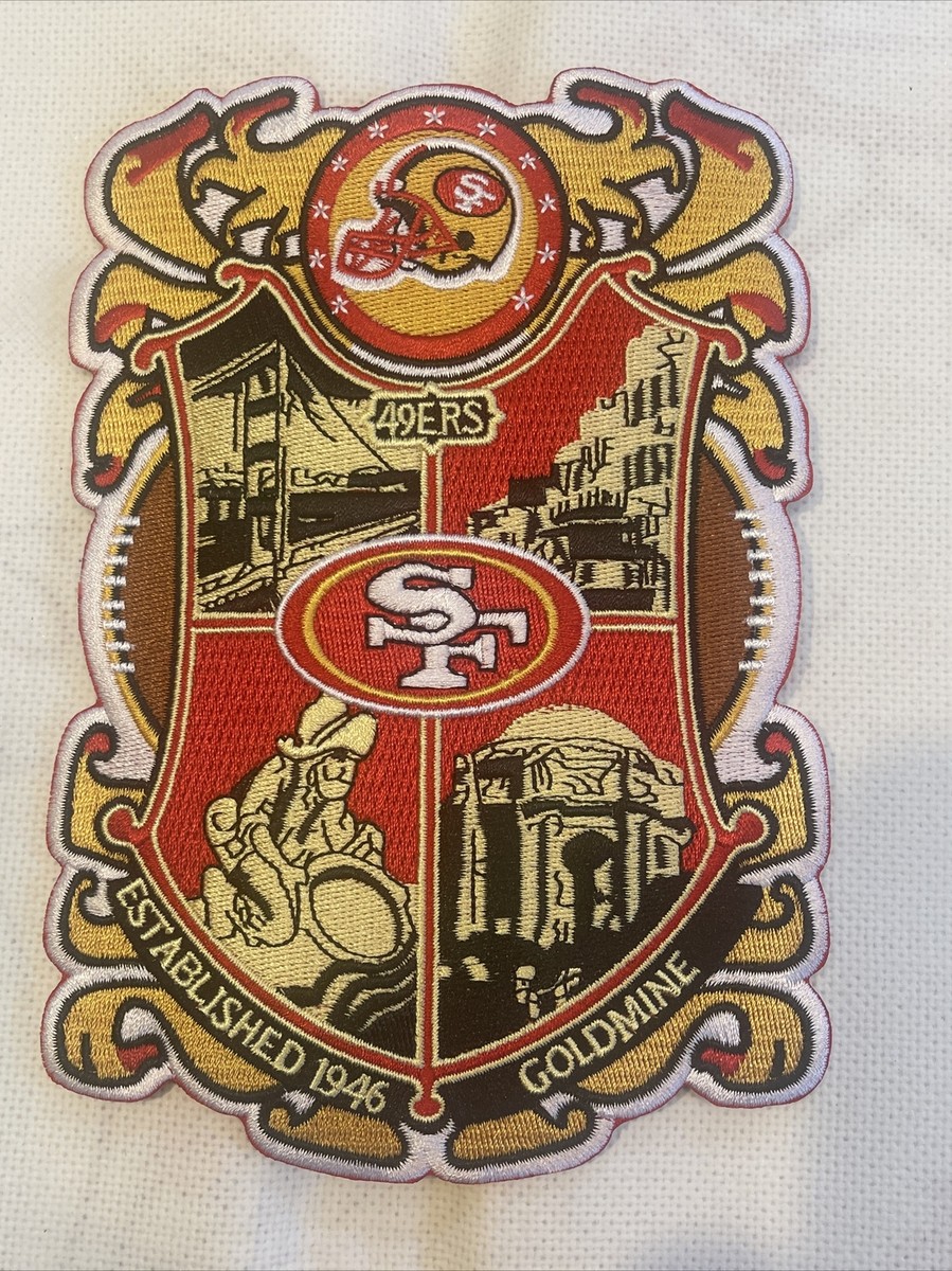 SF San Francisco 49ers Vintage Rare Embroidered Iron On