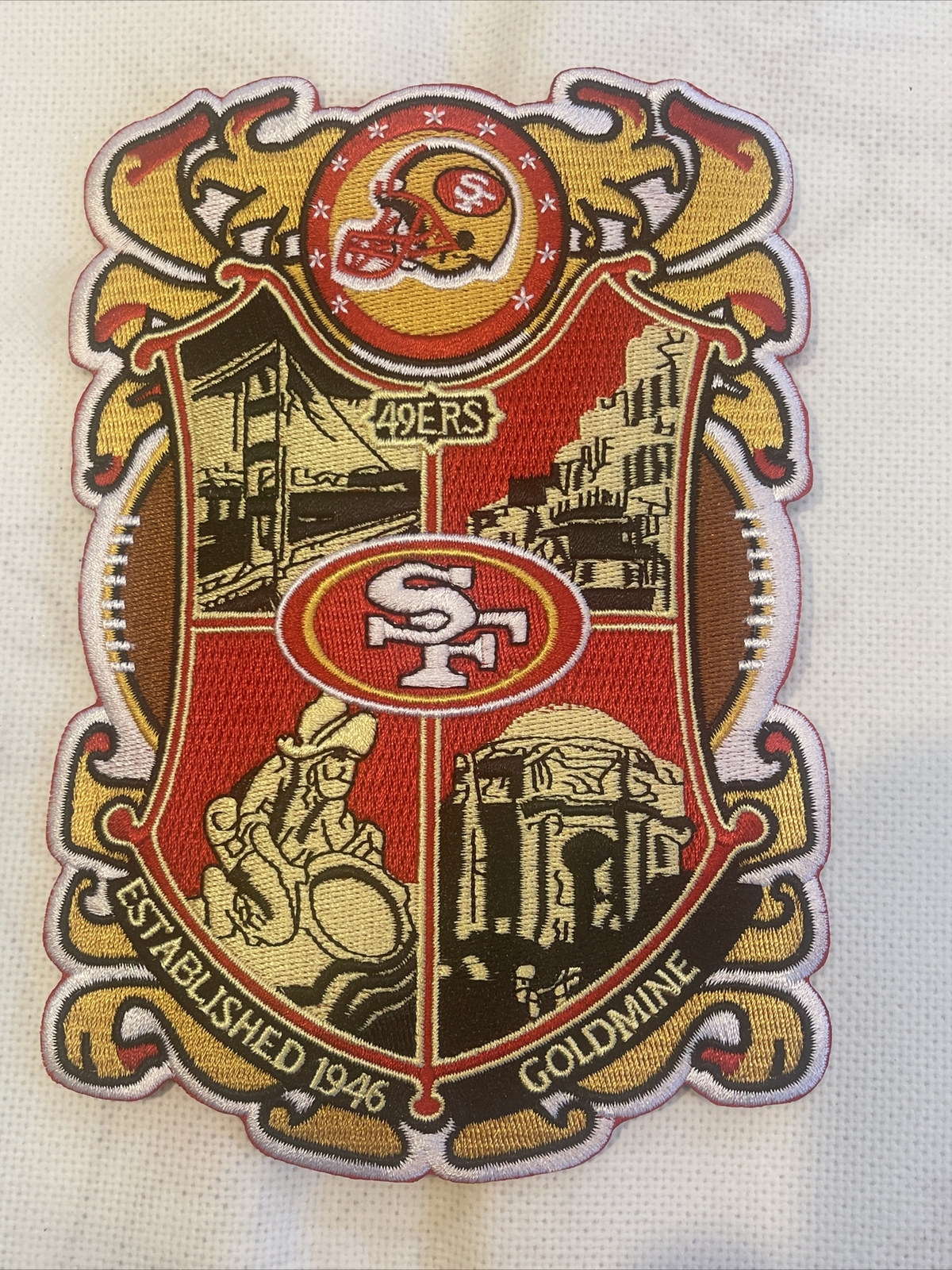 SAN FRANCISCO 49ERS Mascot 4.5 Iron On Embroidered Patch ~USA Seller!  $4.95 - PicClick