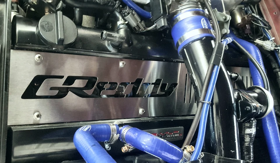 GREDDYY RB25DET R33/R34 GTT CUSTOM COIL PACK COVER/STAINLESS STEEL - Image 2 of 4