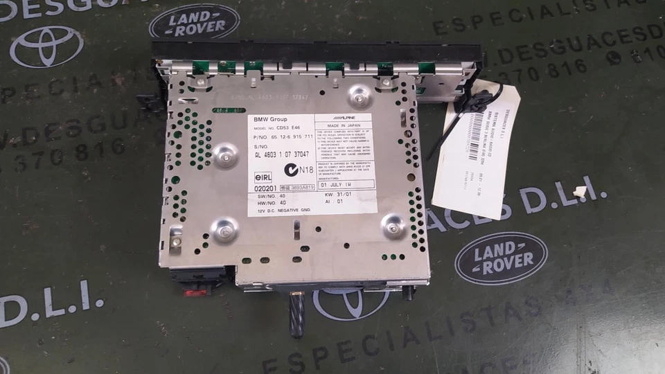 65126915711 Sistema Audio/Radio Cd para BMW SERIE 3 BERLINA (E46) 320d 2 309328 - Imagen 2 de 4
