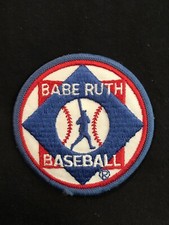 Vintage Babe Ruth Baseball Patch For Jacket Hat Bag Etc. Bambino Badge MLB 