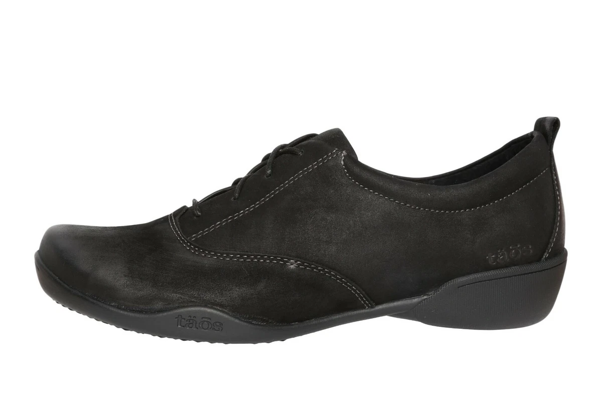 Taos Getaway Casual Black Oiled Lace Up Oxford N5710 Woman s Size