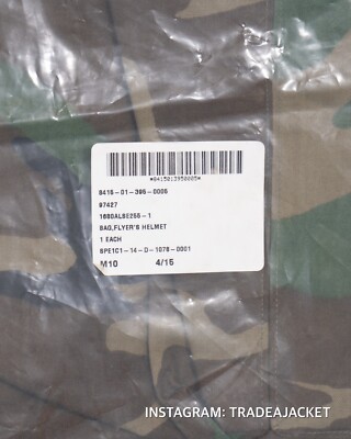 US ARMY WOODLAND CAMO HGU-56/P FLYERS HELMET BAG WOODLAND | eBay